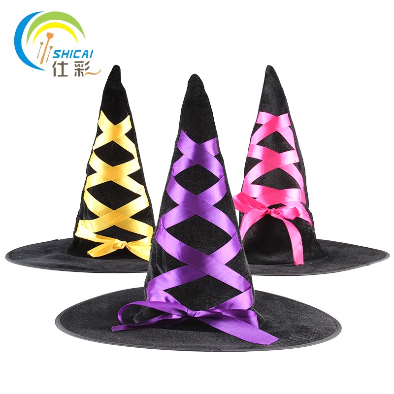Free Shipping Witches Hat with Ribbon for Halloween Costume Party Activities Dress Up Christmas Cosplay for Adult and Child
Free Shipping Witches Hat with Ribbon for Halloween Costume Party Activities Dress Up Christmas Cosplay for Adult and Child