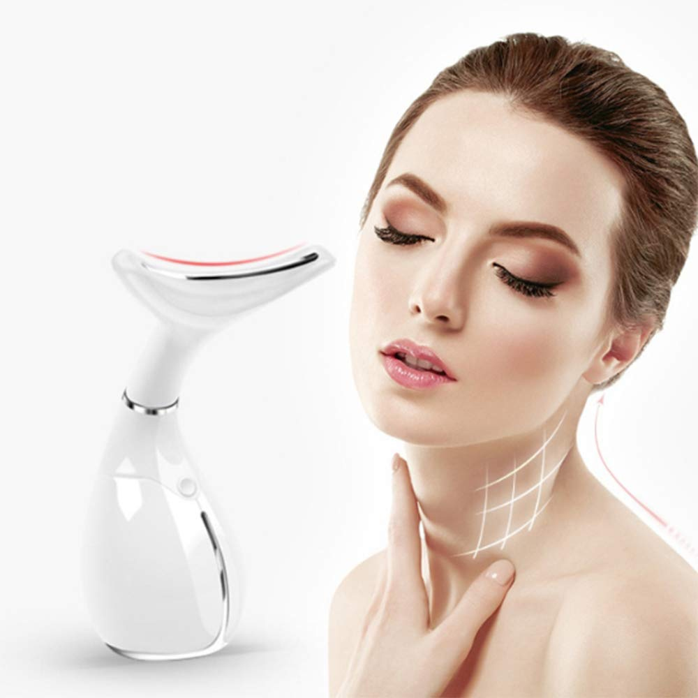 Neck Skin Care USB Anti-wrinkle Neck Care Instrument Vibration Neck Care Lifting Skin Tighten Remove Massager Facial Device