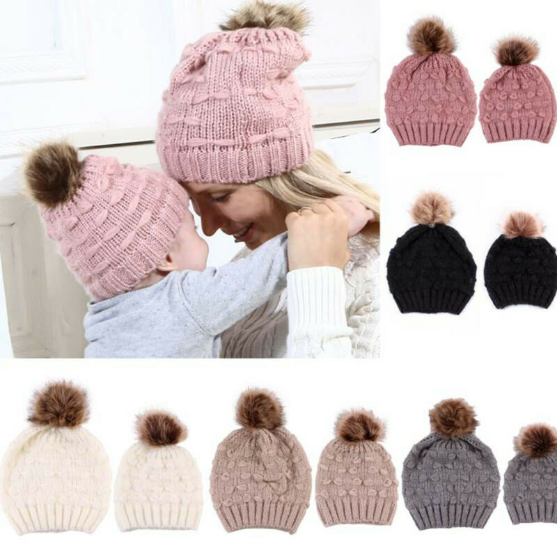 2pcs Sets Mom and Kids Beanies Hat Casual Warm Pom Pom Hat Toddler Baby Boys Girls Cap Knitted Women Warm Cute, White
2pcs Sets Mom and Kids Beanies Hat Casual Warm Pom Pom Hat Toddler Baby Boys Girls Cap Knitted Women Warm Cute, White