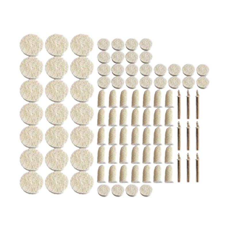 88Pcs/Set Felt Polishing Pad Polishing Wheel Grinding Pad Shank Practical Combination Point Kit for Rotary Tools
88Pcs/Set Felt Polishing Pad Polishing Wheel Grinding Pad Shank Practical Combination Point Kit for Rotary Tools