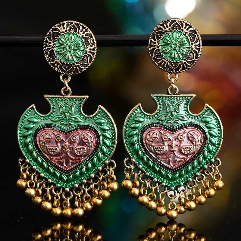 New India Earrings Vintage Bell Beads Heart Drop Earrings for Women Baroque Bohemian Large Long Jewelry Brincos 2020
New India Earrings Vintage Bell Beads Heart Drop Earrings for Women Baroque Bohemian Large Long Jewelry Brincos 2020