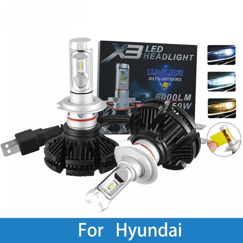LED Car Headlight Bulb H4 H7 H3 H1 9005 9007 12V Auto Lamp For Creta/IX35/Tucson/Solaris/Santa fe/Accent/Azera/Lantra
LED Car Headlight Bulb H4 H7 H3 H1 9005 9007 12V Auto Lamp For Creta/IX35/Tucson/Solaris/Santa fe/Accent/Azera/Lantra