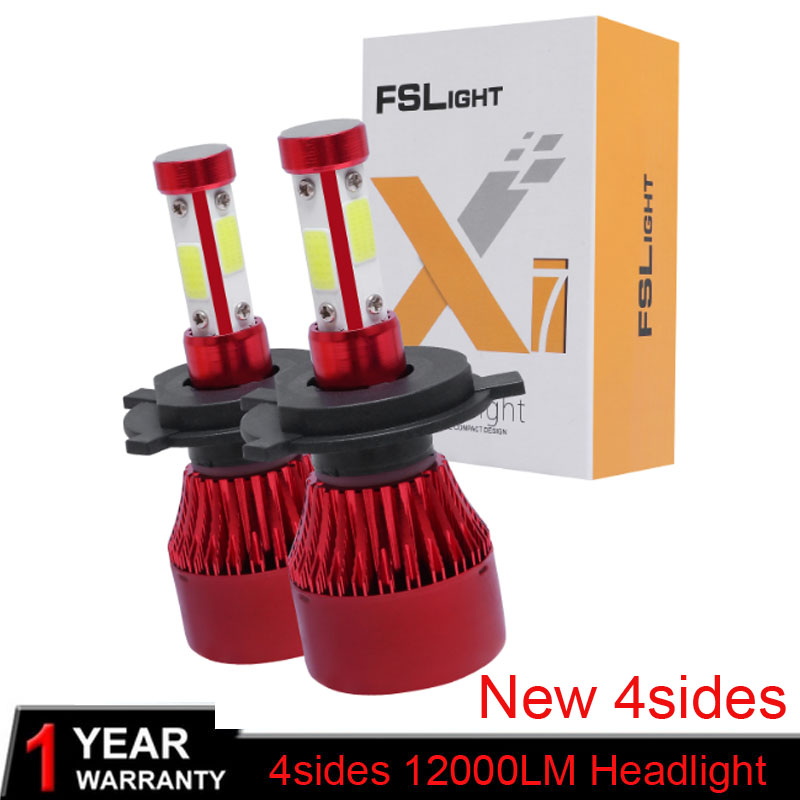 Super bright 6500K H4 LED H7 H11 H1 H3 COB Chip X7 Auto Car Headlight 80W 12000LM High Low Beam All In One Automobiles Lamp
Super bright 6500K H4 LED H7 H11 H1 H3 COB Chip X7 Auto Car Headlight 80W 12000LM High Low Beam All In One Automobiles Lamp