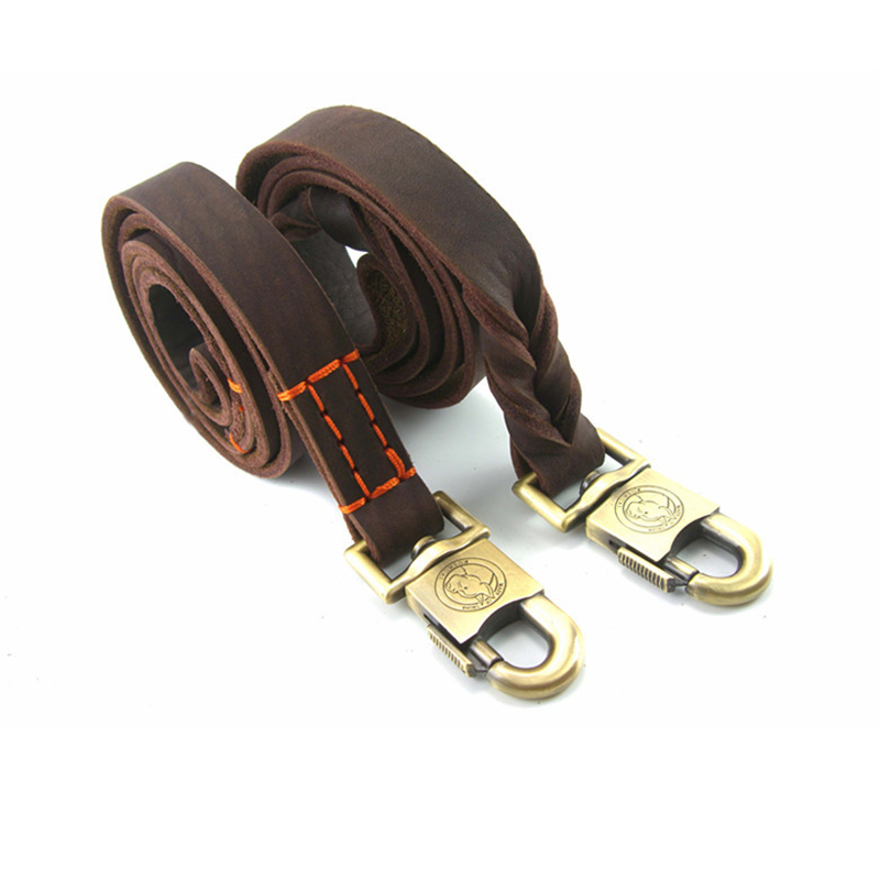 Real Leather Large Dog Leash Walking Training Leads Genuine Leather pet Traction rope for German Shepherd Golden Retriever Dogs
Real Leather Large Dog Leash Walking Training Leads Genuine Leather pet Traction rope for German Shepherd Golden Retriever Dogs