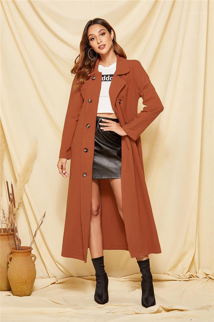 Long Sleeve Coats Fashion Solid Color Women Outerwear Clothing Slim Womens Designer Trench Coats Double Breasted Lapel Neck, Orange
Long Sleeve Coats Fashion Solid Color Women Outerwear Clothing Slim Womens Designer Trench Coats Double Breasted Lapel Neck, Orange