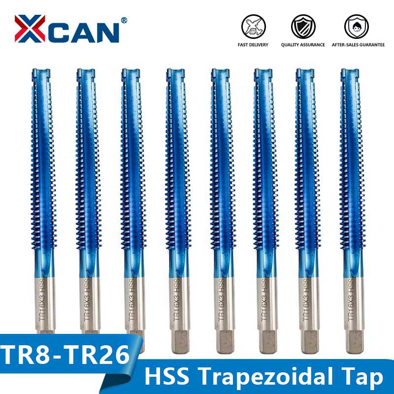 XCAN Thread Tap TR8 10 12 14 16 20 22 24 26 Left/Right Hand Screw Plug Tap HSS Trapezoidal Drill Machine Threading Tools
XCAN Thread Tap TR8 10 12 14 16 20 22 24 26 Left/Right Hand Screw Plug Tap HSS Trapezoidal Drill Machine Threading Tools