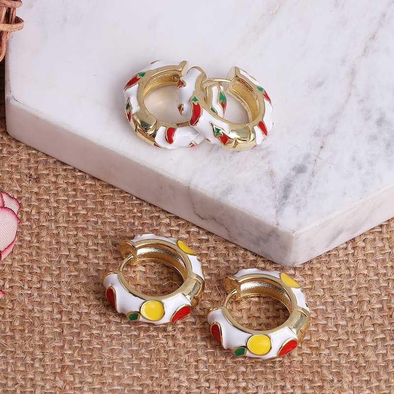 Mini Circle Hoops Huggie Earrings for Women Charming Bohemian Oil Drop Pattern Colorful Loops Earring Party Jewelry Gifts
Mini Circle Hoops Huggie Earrings for Women Charming Bohemian Oil Drop Pattern Colorful Loops Earring Party Jewelry Gifts