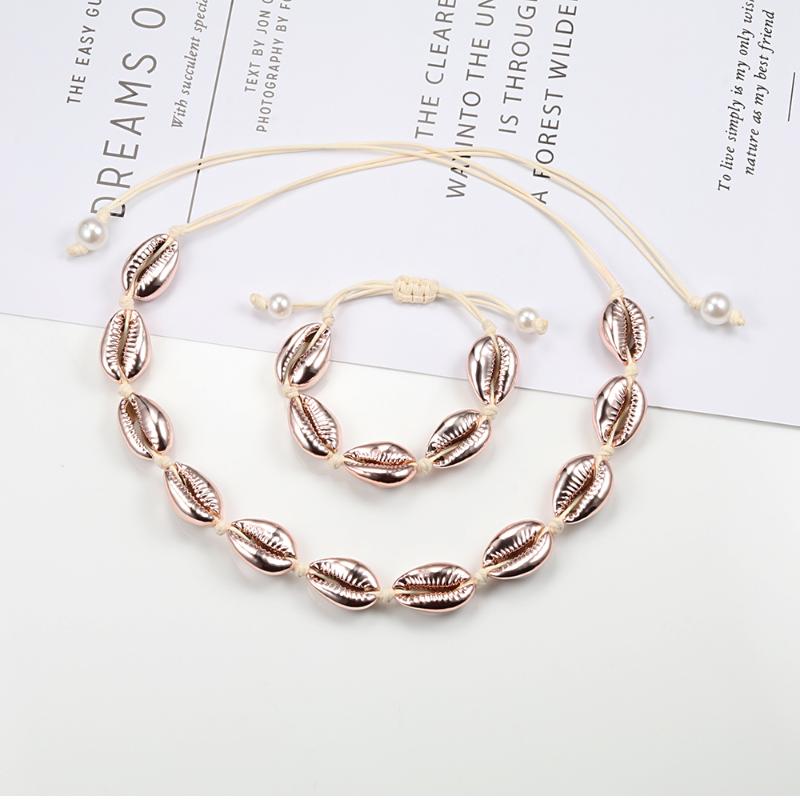 New Fashion Natural Shell Necklace Bracelet Adjustable Bohemian Hand Knit Rope Jewelry for Women Girls Friendship Beach holiday
New Fashion Natural Shell Necklace Bracelet Adjustable Bohemian Hand Knit Rope Jewelry for Women Girls Friendship Beach holiday