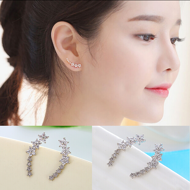 New arrival high quality fashion long shiny star 925 sterling silver female stud earrings jewelry anti-allergic
New arrival high quality fashion long shiny star 925 sterling silver female stud earrings jewelry anti-allergic