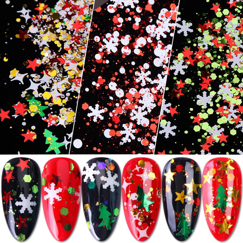 1 Box Christmas Snowflake Nail Sequins New Year Glitter Dust Xmas Tree Slice Gel Polish Nail Art Decorations Manicure TRSD01-06
1 Box Christmas Snowflake Nail Sequins New Year Glitter Dust Xmas Tree Slice Gel Polish Nail Art Decorations Manicure TRSD01-06