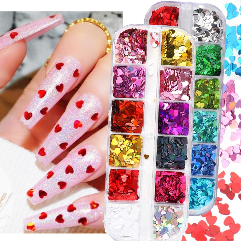 12Grids Shining Love Heart Sequins Nail Art Decorations for Nails Sparkles Red Mixed Size Flakes Manicure Accessories GLRX01-04
12Grids Shining Love Heart Sequins Nail Art Decorations for Nails Sparkles Red Mixed Size Flakes Manicure Accessories GLRX01-04