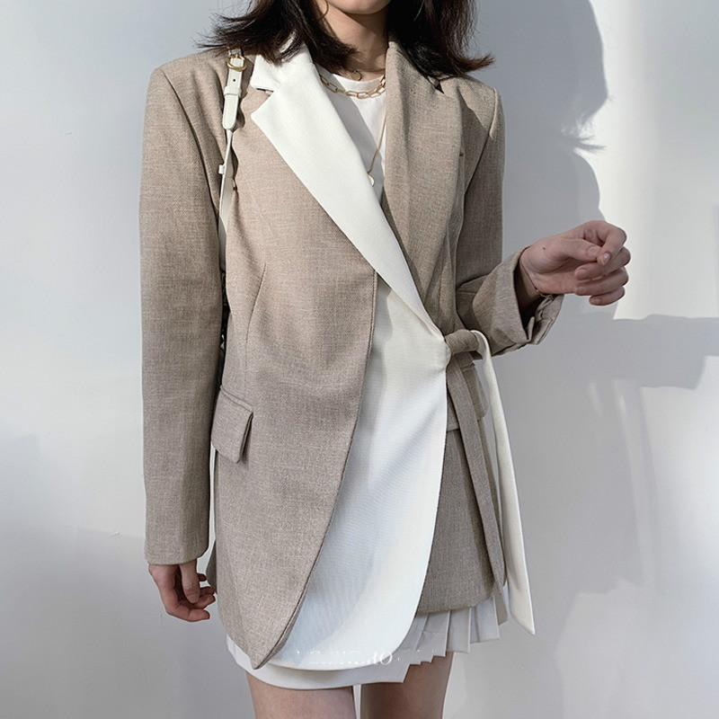 2020 Spring New Sweet Notched Neck Women Suit Jacket Korea Blazers Contrast Lace Design Ladies Office Coat Loose Female Tops, Black
2020 Spring New Sweet Notched Neck Women Suit Jacket Korea Blazers Contrast Lace Design Ladies Office Coat Loose Female Tops, Black