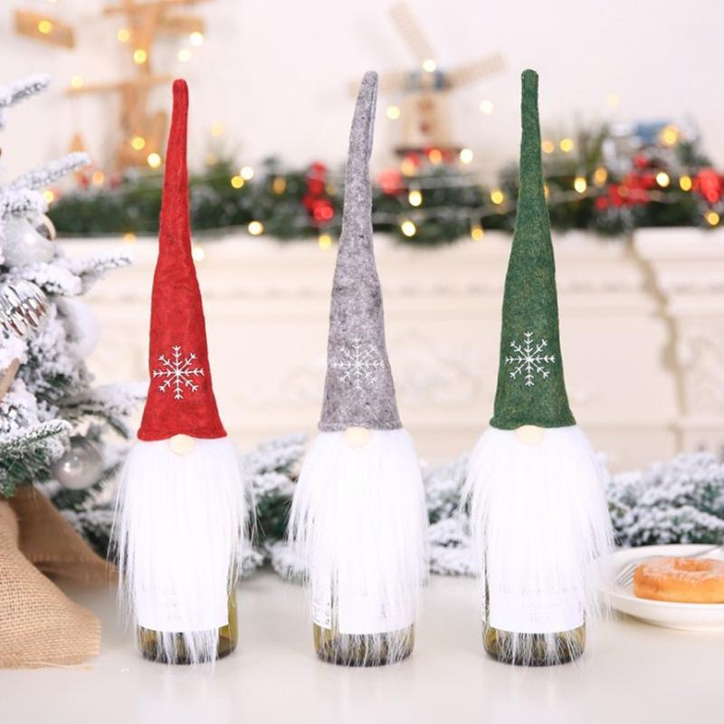 Merry Christmas Wine Bottle Cover Bag Ornaments Santa Claus Knitted Hat Xmas Home Dinner Party Decor Home Table Decorations
Merry Christmas Wine Bottle Cover Bag Ornaments Santa Claus Knitted Hat Xmas Home Dinner Party Decor Home Table Decorations