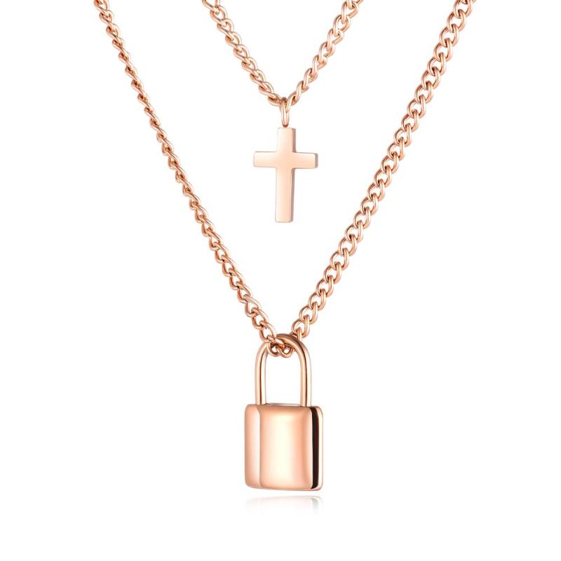 The new ins joker necklace where hip-hop style multi-layer stainless steel cross necklace
The new ins joker necklace where hip-hop style multi-layer stainless steel cross necklace