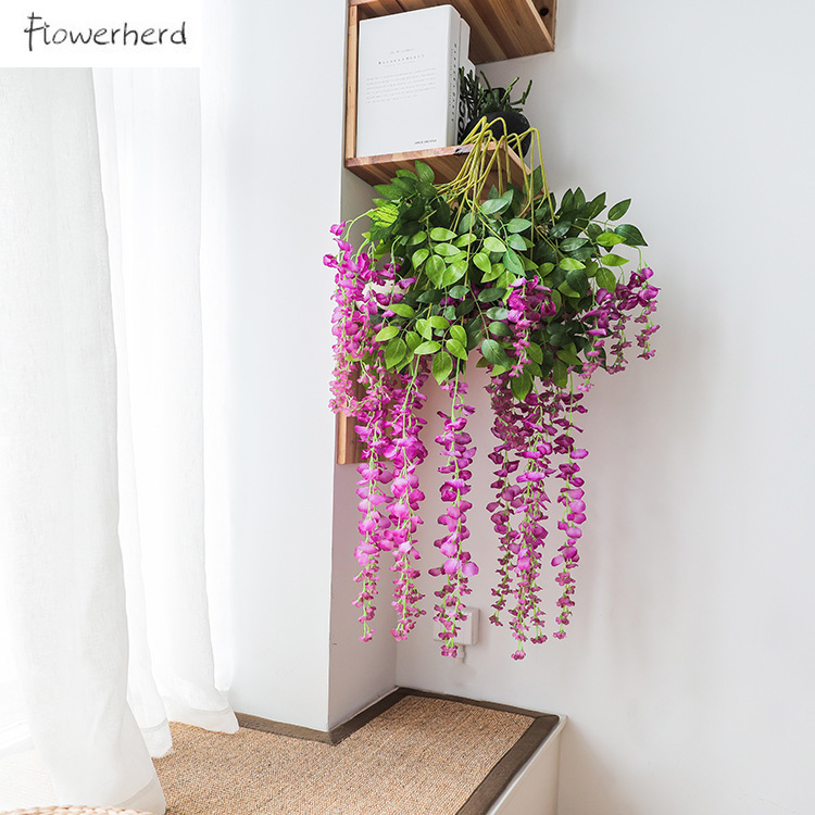 Flowers Wall Festival Decoration Greenery Hanging Wedding Decoration Flower Artificial Plants Vine Fake Flowers, D51 short purple
Flowers Wall Festival Decoration Greenery Hanging Wedding Decoration Flower Artificial Plants Vine Fake Flowers, D51 short purple
