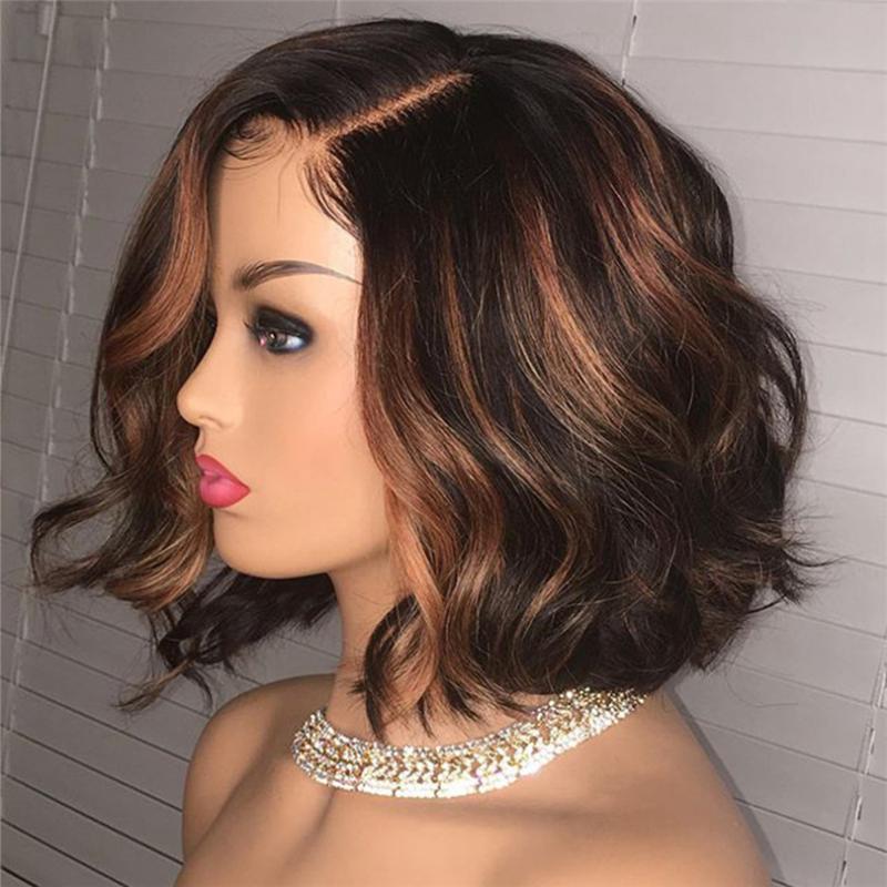 5*5 PU Silk Base Wig Highlight Color Lace Front Human Hair Wigs Ombre Wave Bob Brazilian Remy Hair Lace Wigs Bleached Knots, U part wig
5*5 PU Silk Base Wig Highlight Color Lace Front Human Hair Wigs Ombre Wave Bob Brazilian Remy Hair Lace Wigs Bleached Knots, U part wig