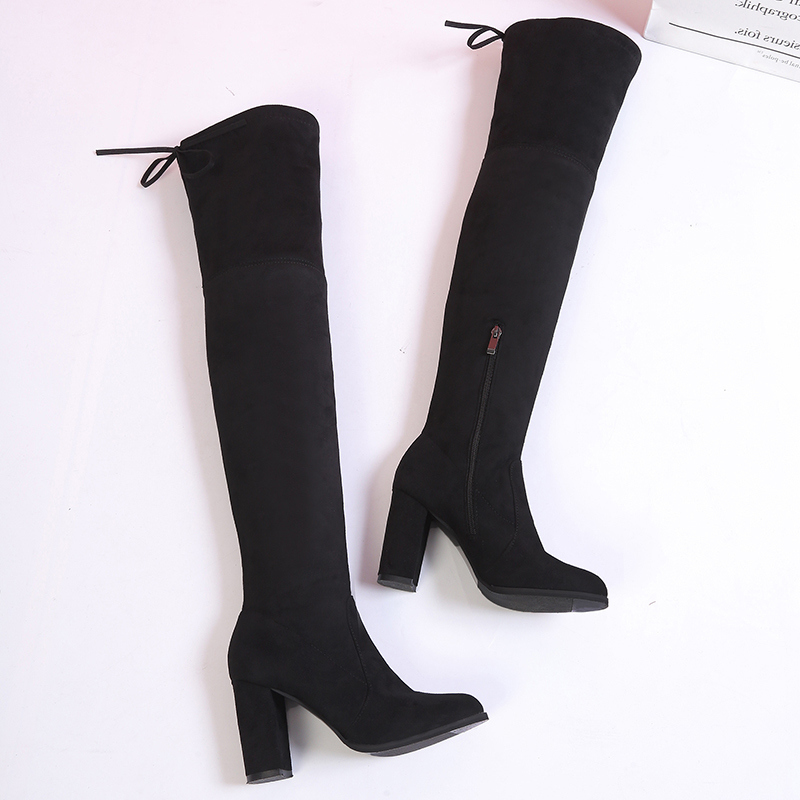 Women 2020 Suede Long Thigh High Boots Sexy Chunky 9cm High Heels Fetish Over The Knee Boots Winter Warm Fur Stretch Fabric Shoe, Black
Women 2020 Suede Long Thigh High Boots Sexy Chunky 9cm High Heels Fetish Over The Knee Boots Winter Warm Fur Stretch Fabric Shoe, Black