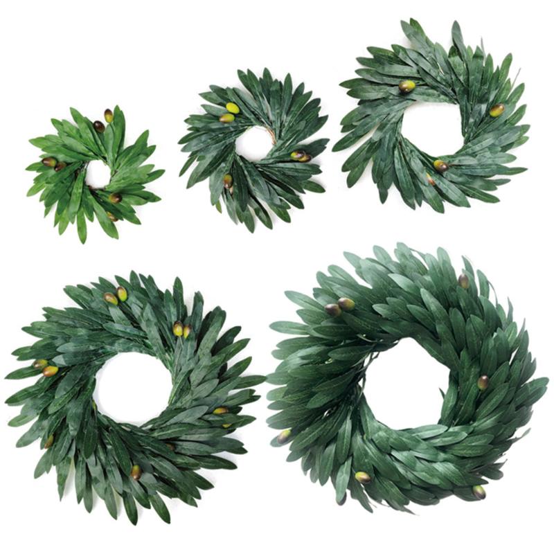 Fake Plant Vine Rattan String Olive Artificial Leaf Ring Home Room Decor Family Wedding Holiday Party 5 Size Artificial Flower, As pic
Fake Plant Vine Rattan String Olive Artificial Leaf Ring Home Room Decor Family Wedding Holiday Party 5 Size Artificial Flower, As pic