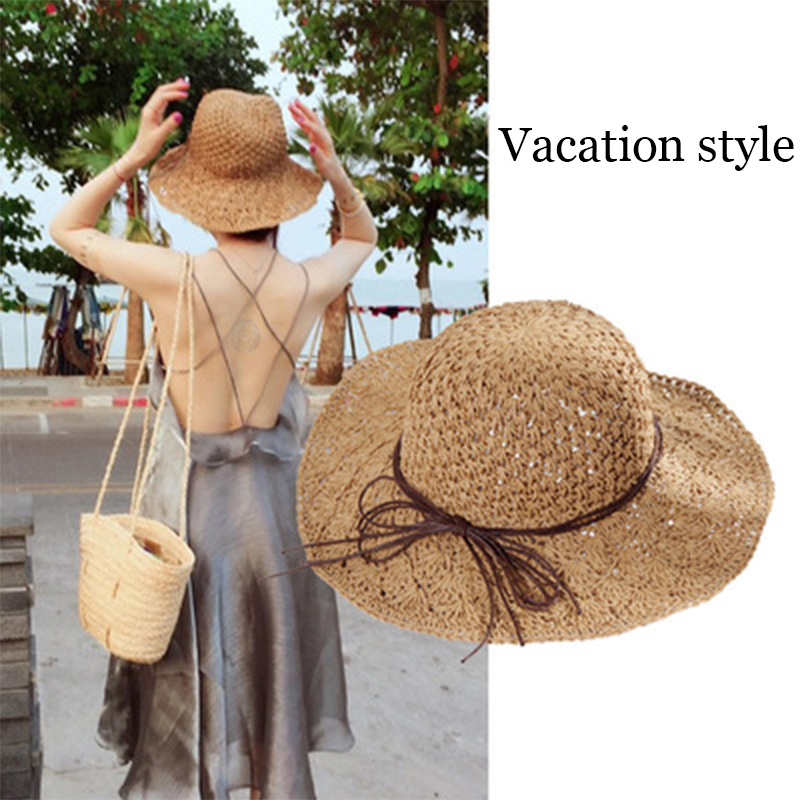 hollow Summer travel shade bow female straw hat Sun protection on the beach Sunny simple round Top black beige straw jazz hat, Khaki
hollow Summer travel shade bow female straw hat Sun protection on the beach Sunny simple round Top black beige straw jazz hat, Khaki