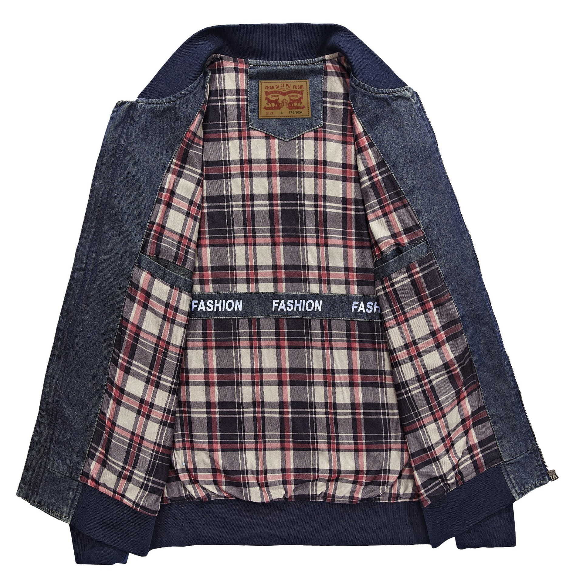 New Men 80s O-neck Denim Jacket Fashion Mens cotton Jean Jackets high-grade Coat Trendy Outwear Male Cowboy Clothes S-4XL 200919