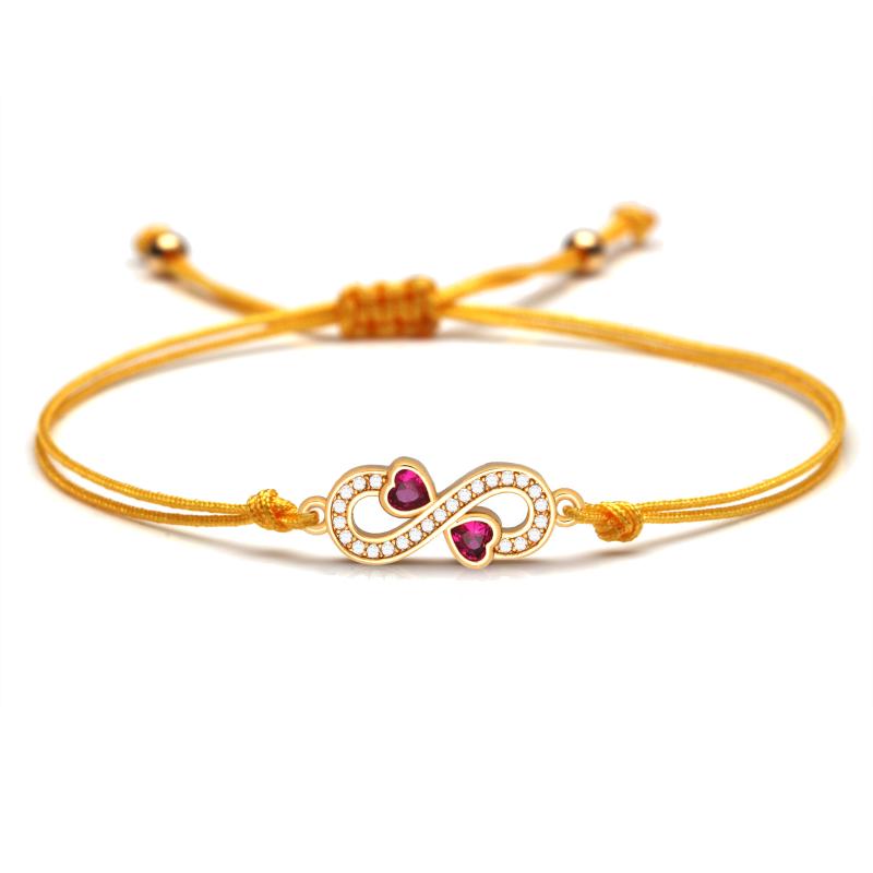 Mini White Cubic Zirconia Crystal Copper Infinity Love Charm Bracelet Women Girl Black Yellow Red String Braided Jewelry Present
Mini White Cubic Zirconia Crystal Copper Infinity Love Charm Bracelet Women Girl Black Yellow Red String Braided Jewelry Present