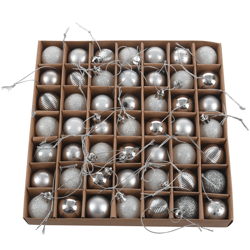 AT69 -49Pcs Christmas Tree Decor Ball Bauble Hanging Xmas Party Ornaments Decoration Christmas Tree Pendants for Home Silver Whi
AT69 -49Pcs Christmas Tree Decor Ball Bauble Hanging Xmas Party Ornaments Decoration Christmas Tree Pendants for Home Silver Whi