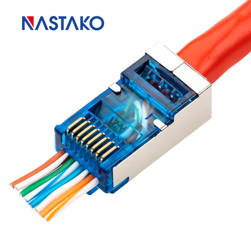 EZ Rj45 Connector Cat5e Cat6 Connector jack Network 8P8C Cat6 rj45 Module Plug Lan Cable Plug easy pass through for Cat5
EZ Rj45 Connector Cat5e Cat6 Connector jack Network 8P8C Cat6 rj45 Module Plug Lan Cable Plug easy pass through for Cat5