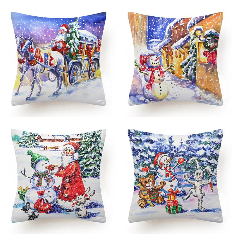 Amazon Hot Selling Home Santa Claus Pillow Covers New Style Christmas Snowman Scene Sofa Back Cushion Cushion Cover Pillow Case
Amazon Hot Selling Home Santa Claus Pillow Covers New Style Christmas Snowman Scene Sofa Back Cushion Cushion Cover Pillow Case