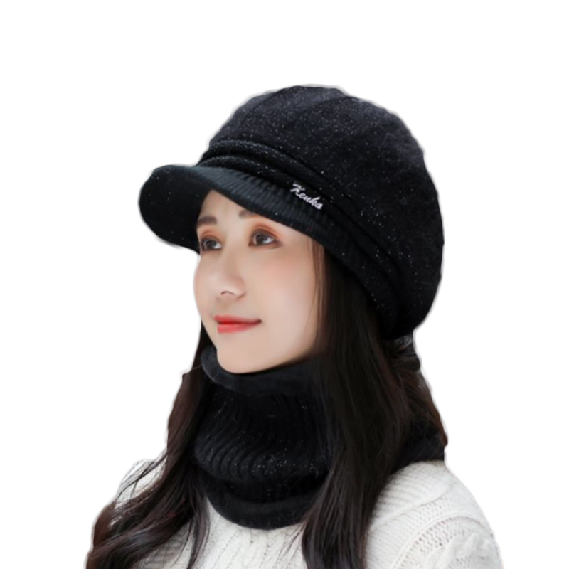 BINGYUANHAOXUAN 2020 Knitted Winter Hats For Women Fur Beanies Cap Set Scarf Double Layer Warm Female Caps Ski Beanie, White
BINGYUANHAOXUAN 2020 Knitted Winter Hats For Women Fur Beanies Cap Set Scarf Double Layer Warm Female Caps Ski Beanie, White