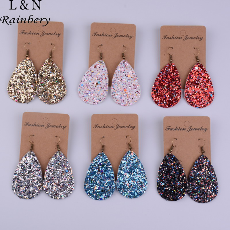 Rainbery Teardrop PU Leather Earrings Sequins Looking Various Looking Various MultiColors Bohemia Water Drop Earring JE0656
Rainbery Teardrop PU Leather Earrings Sequins Looking Various Looking Various MultiColors Bohemia Water Drop Earring JE0656