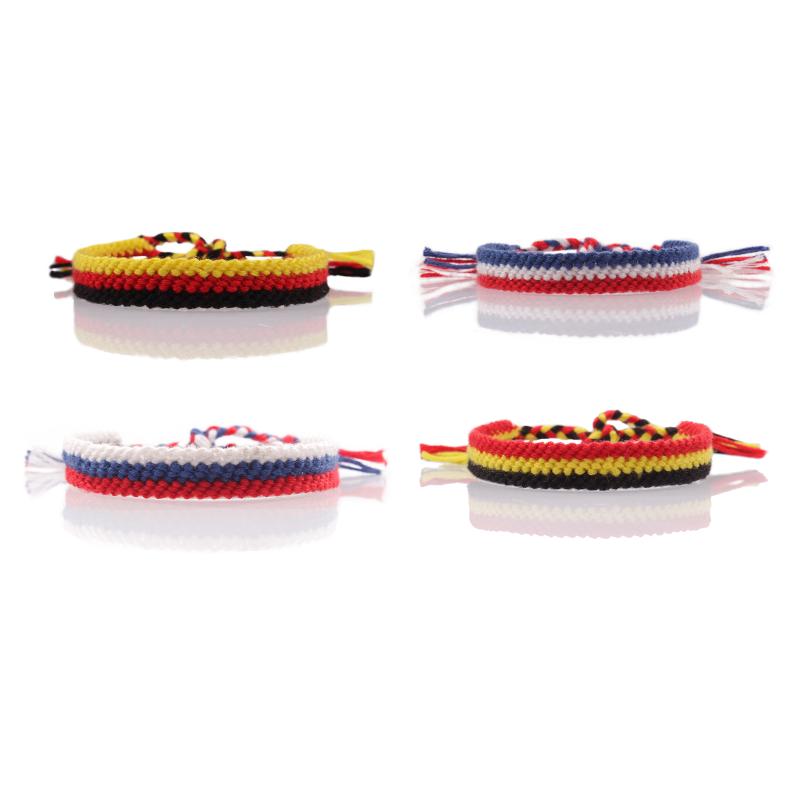 Flag of Germany Russia Netherlands, France Belgium Macrame Friendship Bracelet Women Men Tricolour Nation Pride Jewelry Present
Flag of Germany Russia Netherlands, France Belgium Macrame Friendship Bracelet Women Men Tricolour Nation Pride Jewelry Present