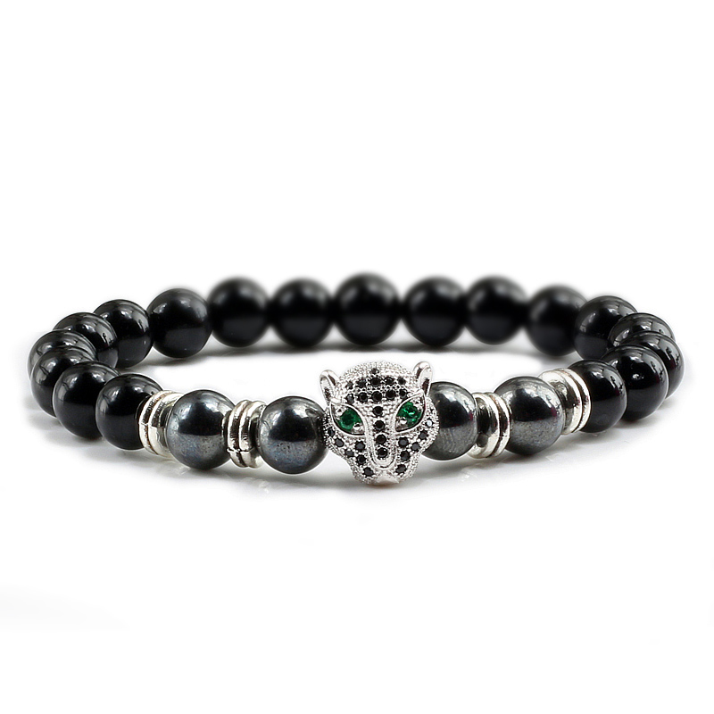 Trendy Black Natural Stone Men's Bracelet Charm Micro Leopard Hematite Beads Men Strand Bracelets Fashion Fitness Prayer Bangles
Trendy Black Natural Stone Men's Bracelet Charm Micro Leopard Hematite Beads Men Strand Bracelets Fashion Fitness Prayer Bangles