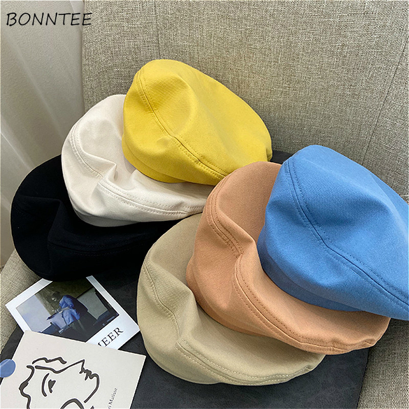 Berets Women Retro Pure New Summer Breathable Fashion Japan Style Adjustable Basic Ladies Beret Caps Ins Temperament Womens Hats, Brown
Berets Women Retro Pure New Summer Breathable Fashion Japan Style Adjustable Basic Ladies Beret Caps Ins Temperament Womens Hats, Brown
