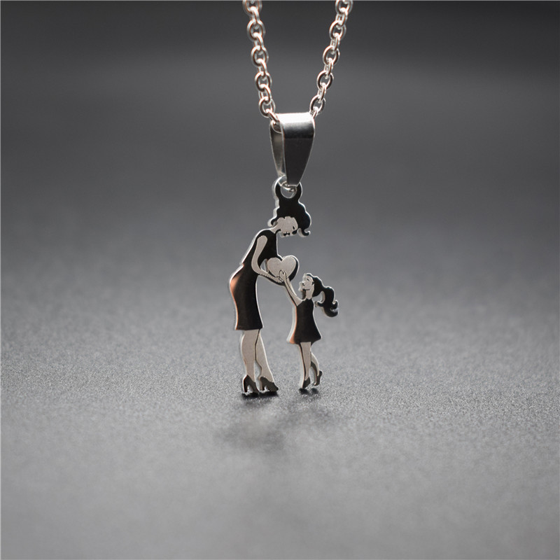 Elfin Mom and Daughter Heart Necklaces Cute Stainless Steel Family Pendant Necklaces Mom Love Daughter Jewellery
Elfin Mom and Daughter Heart Necklaces Cute Stainless Steel Family Pendant Necklaces Mom Love Daughter Jewellery