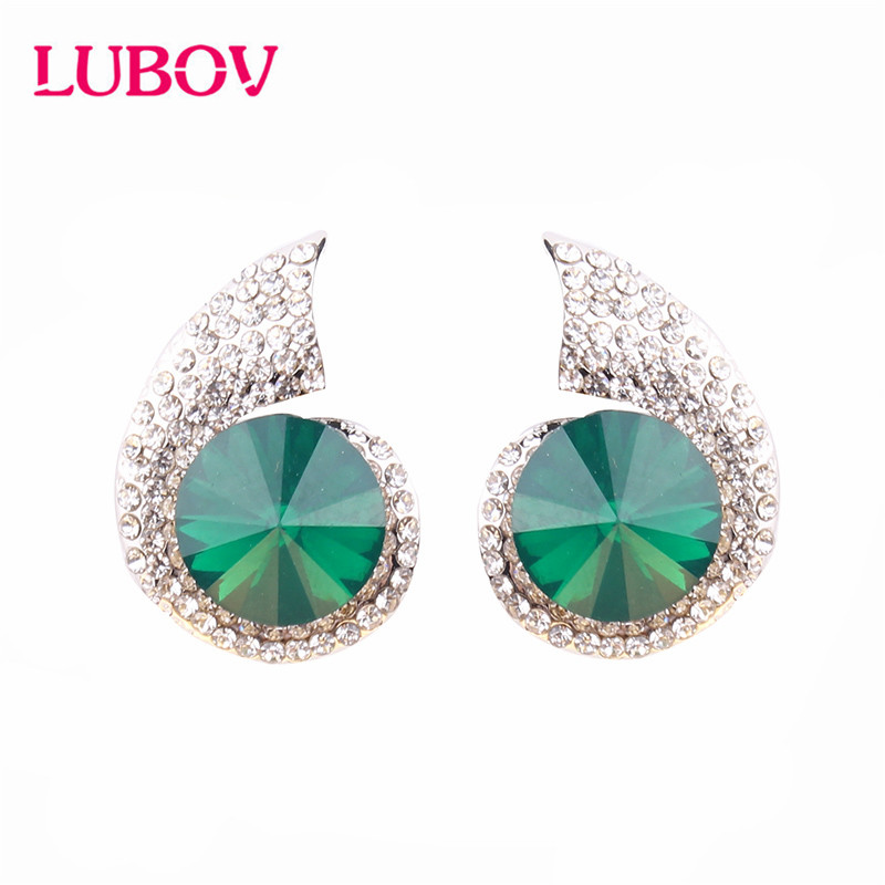 LUBOV Big Crystal Fishtail Stud Earrings Shine Stone Women Piercing Earrings Trendy Wedding Jewelry Christmas Gift Wholesales
LUBOV Big Crystal Fishtail Stud Earrings Shine Stone Women Piercing Earrings Trendy Wedding Jewelry Christmas Gift Wholesales
