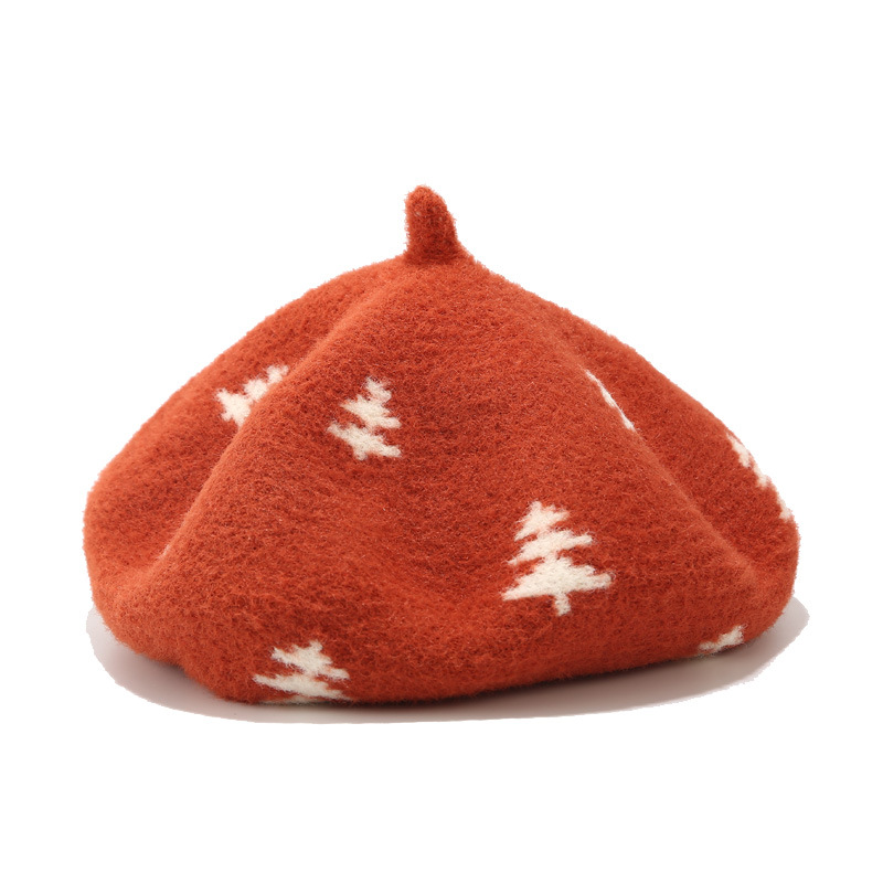 Beret women's Christmas tree sweet and versatile student painter's hat female pumpkin hat autumn and winter retro Wool Beret, 06
Beret women's Christmas tree sweet and versatile student painter's hat female pumpkin hat autumn and winter retro Wool Beret, 06