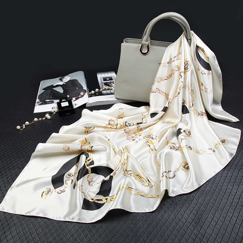 Fashion Silk Scarves for Women Print Satin Hijab Scarfs Female Foulards Bandana Shawls Wraps 90cm Square Head Scarf
Fashion Silk Scarves for Women Print Satin Hijab Scarfs Female Foulards Bandana Shawls Wraps 90cm Square Head Scarf