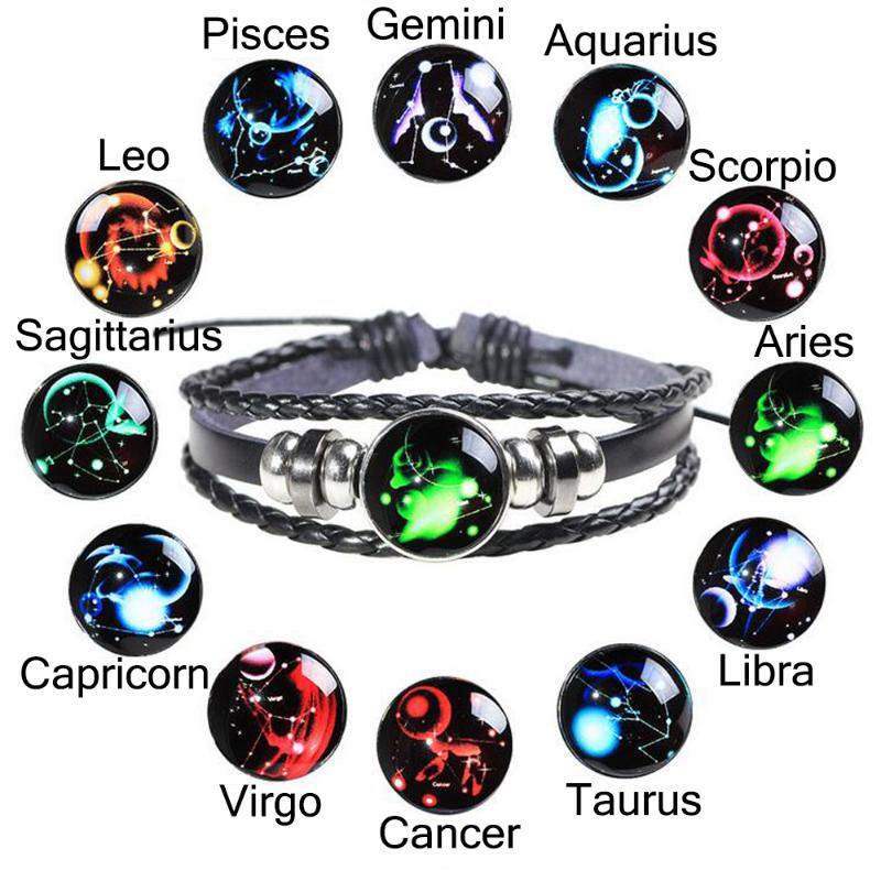 HOOLDW 12pcs/set 12 Constellations Bracelets Bangle Fashion Punk Leather Bracelet Zodiac Signs Wristband Jewelry For Men Women
HOOLDW 12pcs/set 12 Constellations Bracelets Bangle Fashion Punk Leather Bracelet Zodiac Signs Wristband Jewelry For Men Women