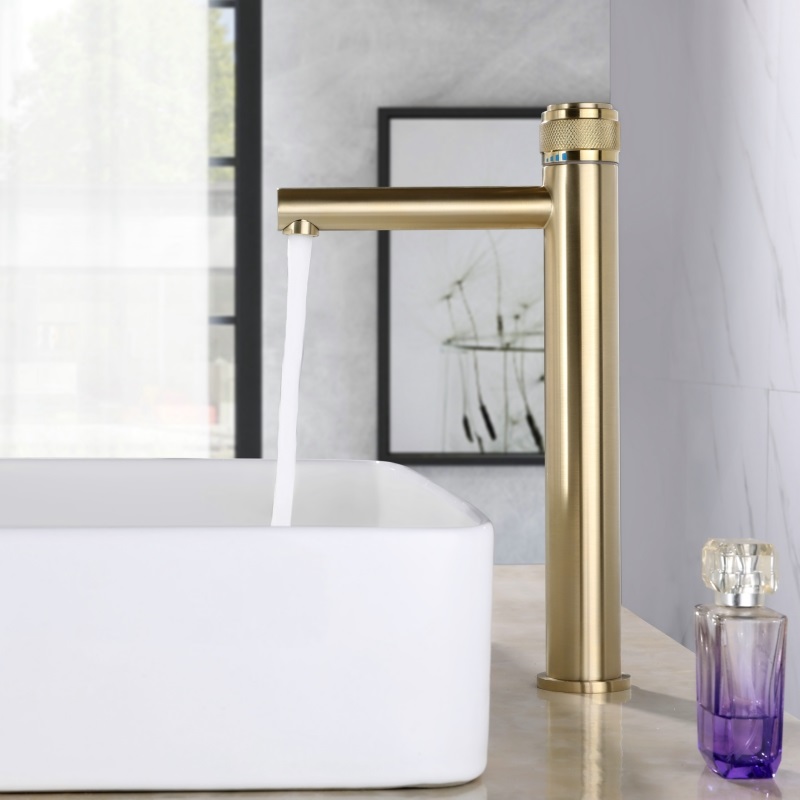 Tall Basin Faucet Brushed Gold/Chrome/Black Solid Brass Hot & Cold Single Handle Deck Mounted Bathroom Sink Mixer Tap ML332
Tall Basin Faucet Brushed Gold/Chrome/Black Solid Brass Hot & Cold Single Handle Deck Mounted Bathroom Sink Mixer Tap ML332