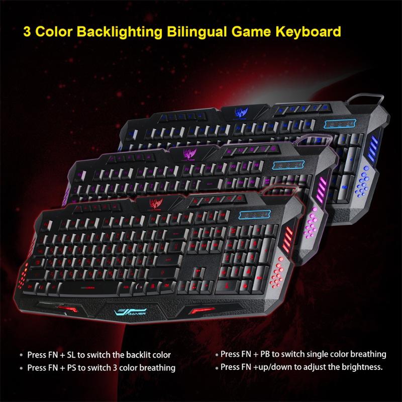 2020 New Arrival Gaming Keyboard+Mouse Multimedia 3 Colors LED Luminated USB Backlit Wired Laptop For Tablet Pc Accessories
2020 New Arrival Gaming Keyboard+Mouse Multimedia 3 Colors LED Luminated USB Backlit Wired Laptop For Tablet Pc Accessories
