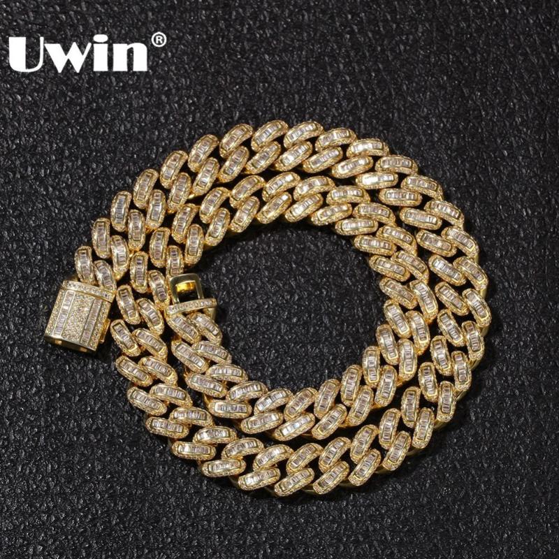 UWIN Luxury Iced Cubic Zircon Miami Baguette Cuban Link Chain Necklaces Hiphop Sqaure CZ Fashion Top Quality Mens Jewelry Chain
UWIN Luxury Iced Cubic Zircon Miami Baguette Cuban Link Chain Necklaces Hiphop Sqaure CZ Fashion Top Quality Mens Jewelry Chain