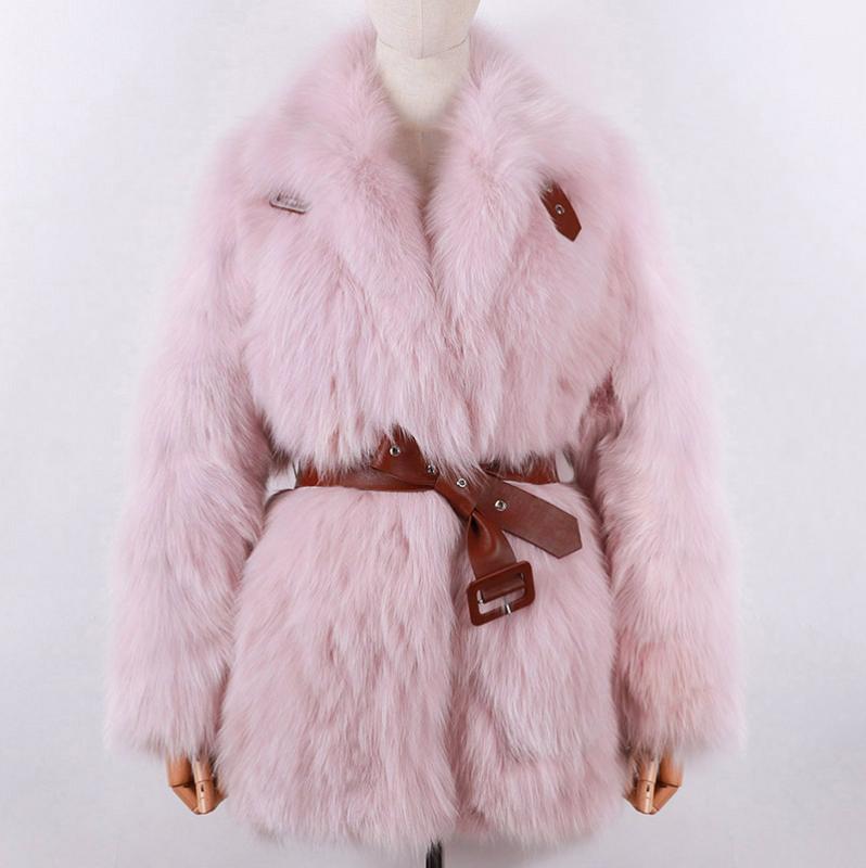 YOLOAgain women pink fur jacket ladies long sleeve natural fur coat with belt, Beige
YOLOAgain women pink fur jacket ladies long sleeve natural fur coat with belt, Beige
