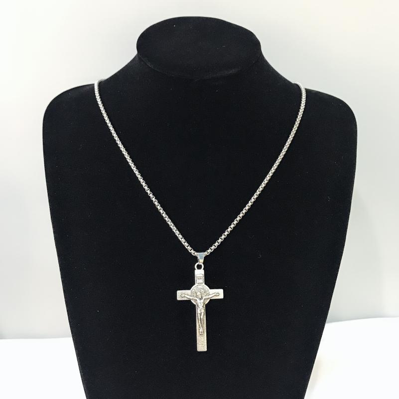 Punk Fashion Men Cross Pendant Necklace Stainless Steel Link Chain Gold/Silver Plated Alloy Necklace Statement Jewelry
Punk Fashion Men Cross Pendant Necklace Stainless Steel Link Chain Gold/Silver Plated Alloy Necklace Statement Jewelry