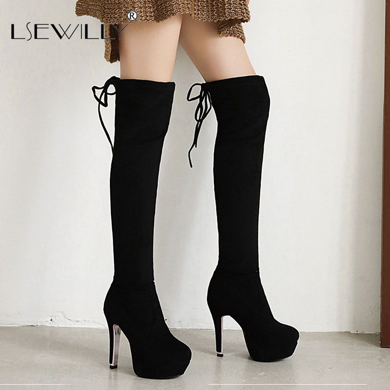 Lsewilly Large Size 30-48 Leopard Print Over The Knee Boots Sexy High Heels Fashion Platform Long Boots Winter Shoes Woman, Flock black
Lsewilly Large Size 30-48 Leopard Print Over The Knee Boots Sexy High Heels Fashion Platform Long Boots Winter Shoes Woman, Flock black