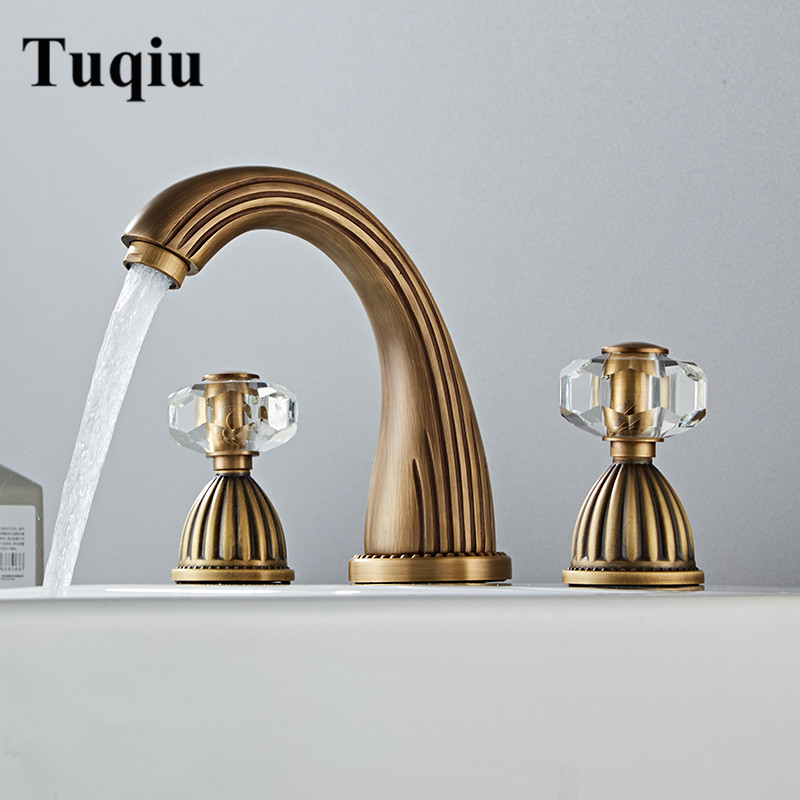 Basin Faucet Antique Bronze Bathroom Sink Faucet 3 Hole Widespread Gold/Black/Chrome Basin Mixer Hot And Cold Water Tap New
Basin Faucet Antique Bronze Bathroom Sink Faucet 3 Hole Widespread Gold/Black/Chrome Basin Mixer Hot And Cold Water Tap New