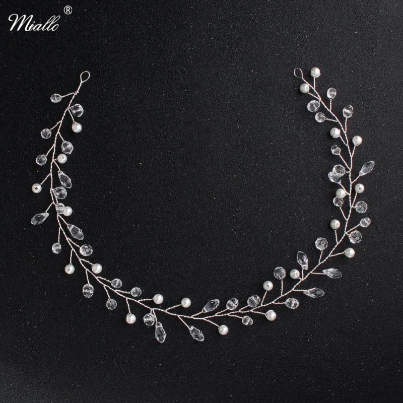 Miallo Newest Simple Handmade Wedding Headbands Pearls Crystal Flexible Hair Jewelry Accessories for Women Bride's Tiaras
Miallo Newest Simple Handmade Wedding Headbands Pearls Crystal Flexible Hair Jewelry Accessories for Women Bride's Tiaras