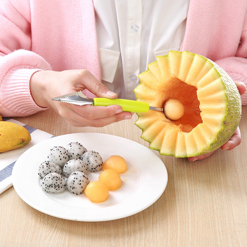 2 In 1 Fruit Platter Carving Knife Melon Spoon Stainless Steel Double Side Fruit Digging Spoon Watermelon Kitchen Gadgets
2 In 1 Fruit Platter Carving Knife Melon Spoon Stainless Steel Double Side Fruit Digging Spoon Watermelon Kitchen Gadgets
