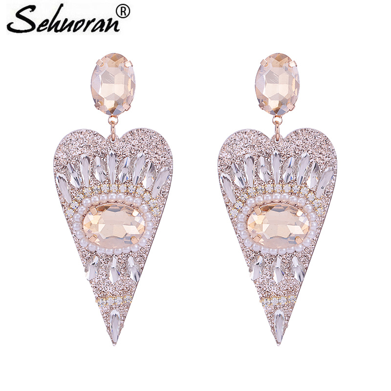 Sehuoran Brincos Large Aretes Resin Luxury Heart Pendant Crystal Luxury High Quality Boho Earrings Rhinestone Statements Earring
Sehuoran Brincos Large Aretes Resin Luxury Heart Pendant Crystal Luxury High Quality Boho Earrings Rhinestone Statements Earring