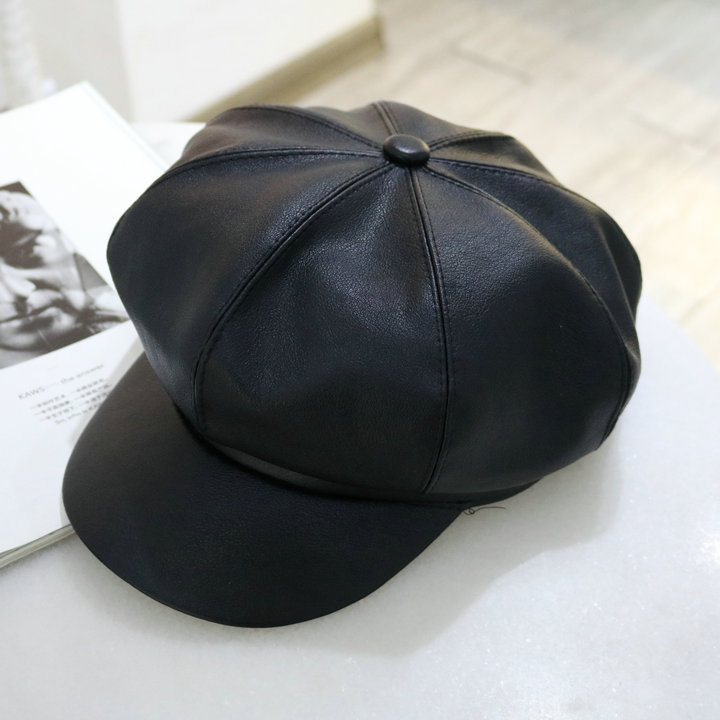 Boinas Para Mujer Pu Leather Octagonal Hat Female Autumn British Fashion All-match Chapeau Femme Kapelusz Chapeu Czapka Zimowa, Black
Boinas Para Mujer Pu Leather Octagonal Hat Female Autumn British Fashion All-match Chapeau Femme Kapelusz Chapeu Czapka Zimowa, Black