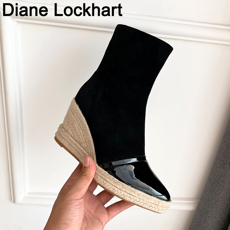 Winter Women Ankle Boots Platform Wedge Heels Booties Female High Heels Autumn Boot Shoes 2020 Large Size 41 37 Chaussure Femme, Brown a
Winter Women Ankle Boots Platform Wedge Heels Booties Female High Heels Autumn Boot Shoes 2020 Large Size 41 37 Chaussure Femme, Brown a